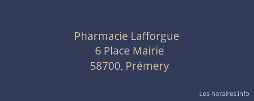 Pharmacie Lafforgue