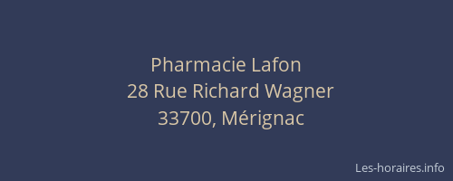 Pharmacie Lafon