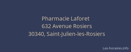 Pharmacie Laforet