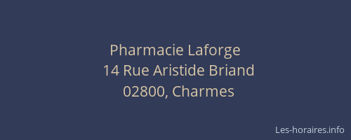 Pharmacie Laforge