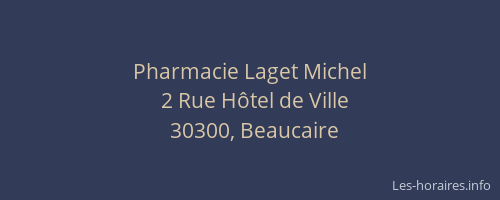 Pharmacie Laget Michel