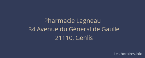 Pharmacie Lagneau