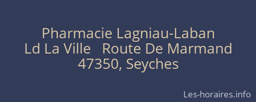 Pharmacie Lagniau-Laban