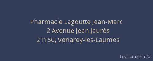 Pharmacie Lagoutte Jean-Marc