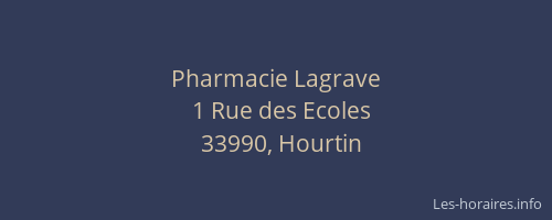 Pharmacie Lagrave