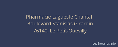 Pharmacie Lagueste Chantal