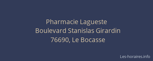 Pharmacie Lagueste