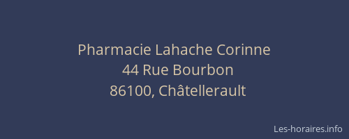 Pharmacie Lahache Corinne