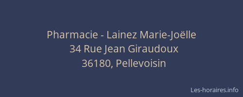 Pharmacie - Lainez Marie-Jo&euml;lle