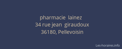 pharmacie  lainez