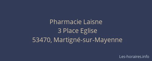 Pharmacie Laisne