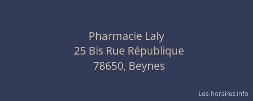 Pharmacie Laly