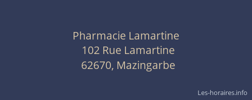 Pharmacie Lamartine