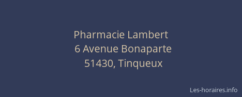 Pharmacie Lambert