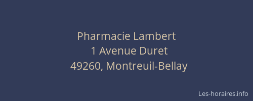 Pharmacie Lambert
