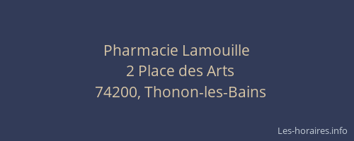 Pharmacie Lamouille
