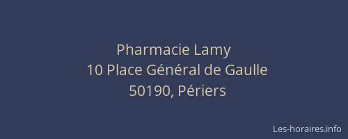 Pharmacie Lamy