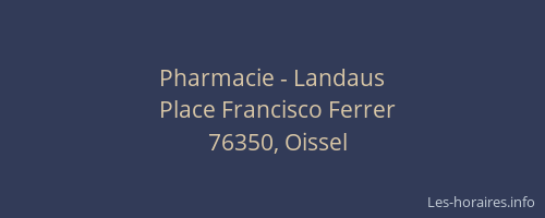 Pharmacie - Landaus