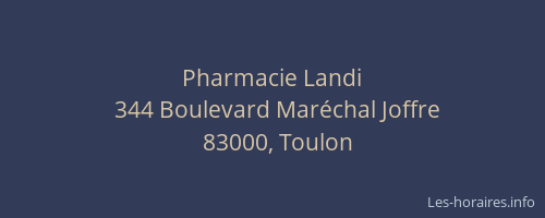 Pharmacie Landi