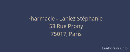Pharmacie - Laniez Stéphanie