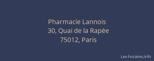 Pharmacie Lannois