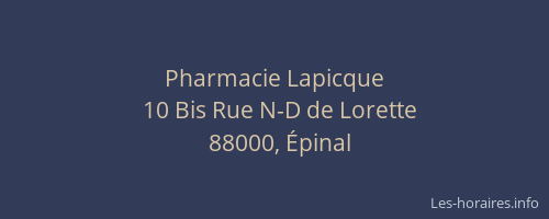 Pharmacie Lapicque