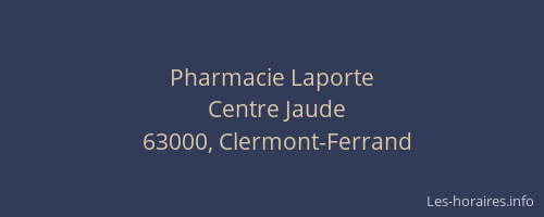 Pharmacie Laporte