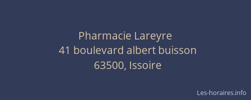 Pharmacie Lareyre