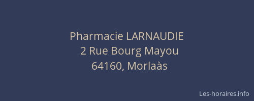 Pharmacie LARNAUDIE