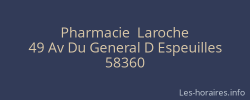 Pharmacie  Laroche