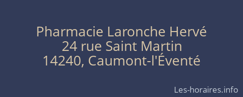 Pharmacie Laronche Hervé