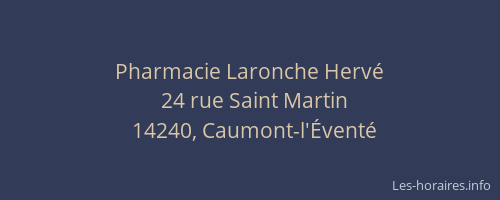 Pharmacie Laronche Herv&eacute;