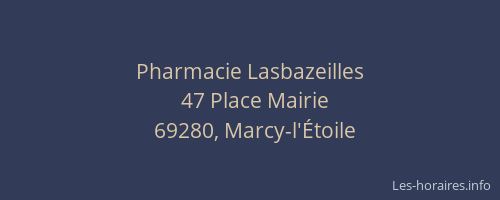Pharmacie Lasbazeilles