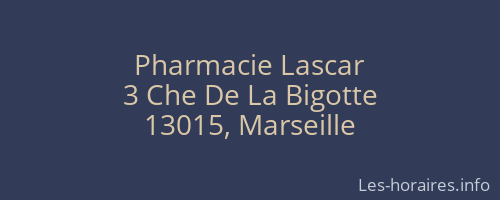 Pharmacie Lascar