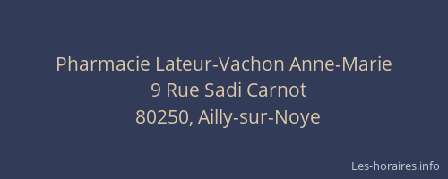 Pharmacie Lateur-Vachon Anne-Marie