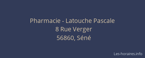 Pharmacie - Latouche Pascale
