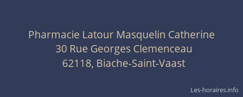 Pharmacie Latour Masquelin Catherine