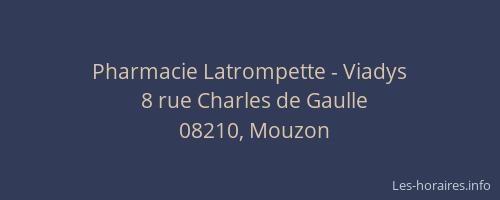 Pharmacie Latrompette - Viadys