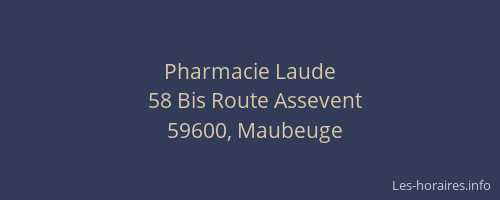 Pharmacie Laude