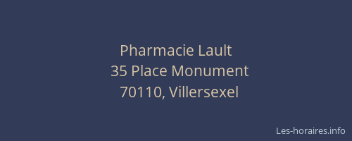 Pharmacie Lault