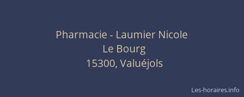 Pharmacie - Laumier Nicole