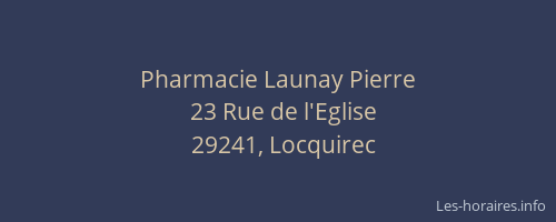 Pharmacie Launay Pierre