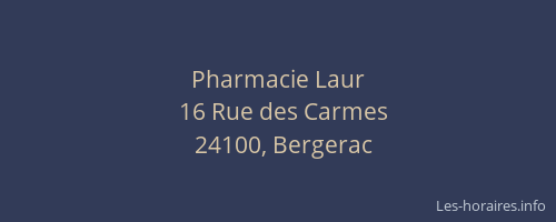 Pharmacie Laur