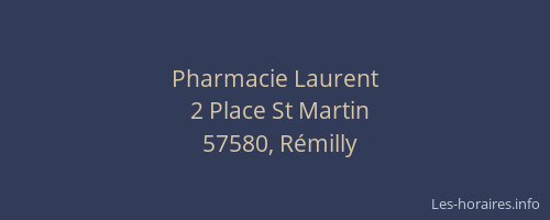 Pharmacie Laurent