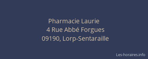 Pharmacie Laurie