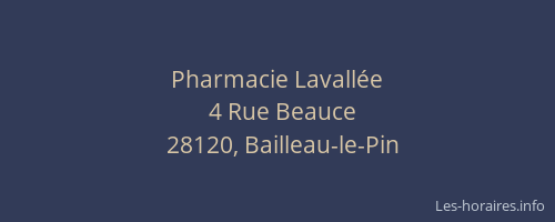 Pharmacie Lavallée