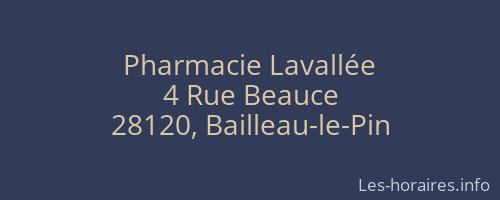 Pharmacie Lavallée