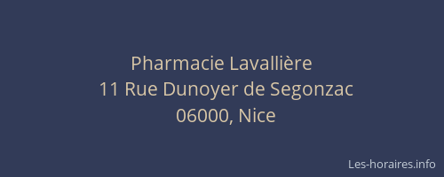 Pharmacie Lavallière