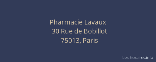 Pharmacie Lavaux