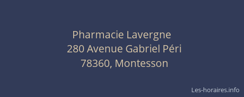 Pharmacie Lavergne